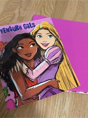Disney Adventure Gals Folder Pink 3 Ring Binder Barbie Folder Bundle NEW